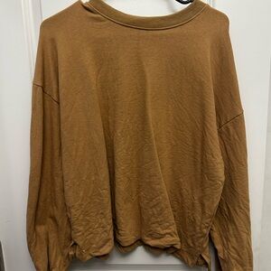 Casual Brown Sweatshirt